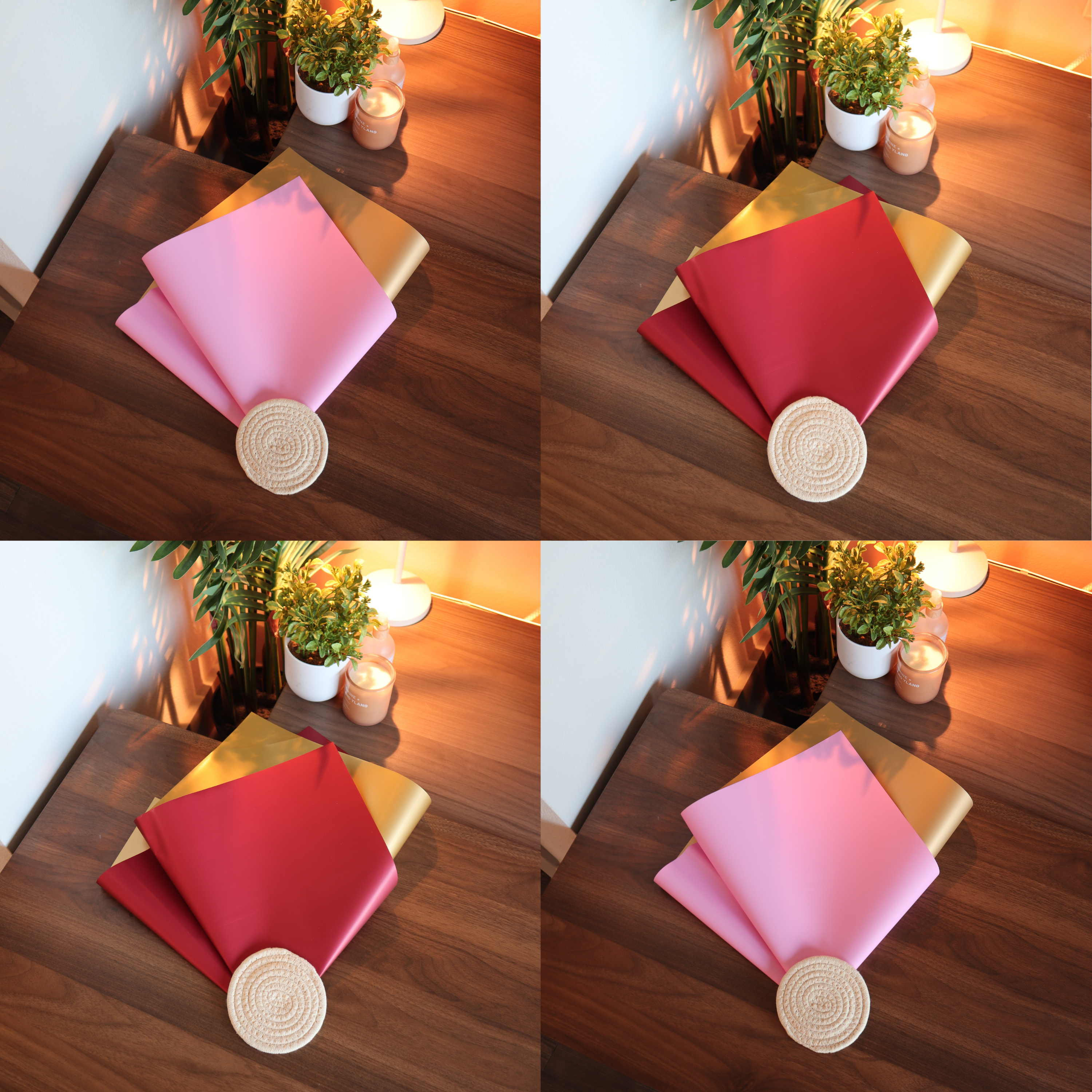 Dual Colored Floral Paper