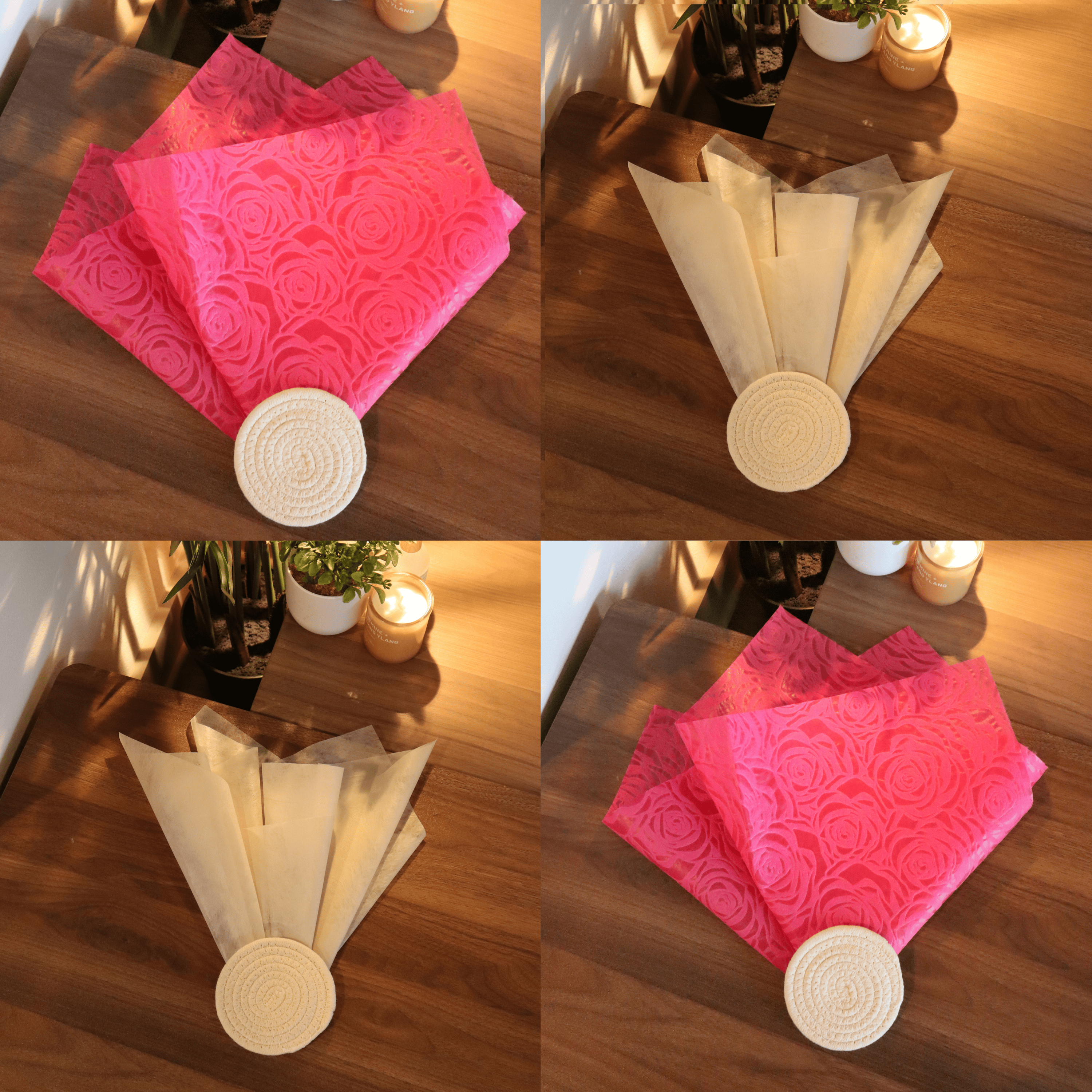 Textured Floral Paper